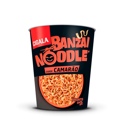 Cigala Banzai Noodle Sabor Camarão 67gr